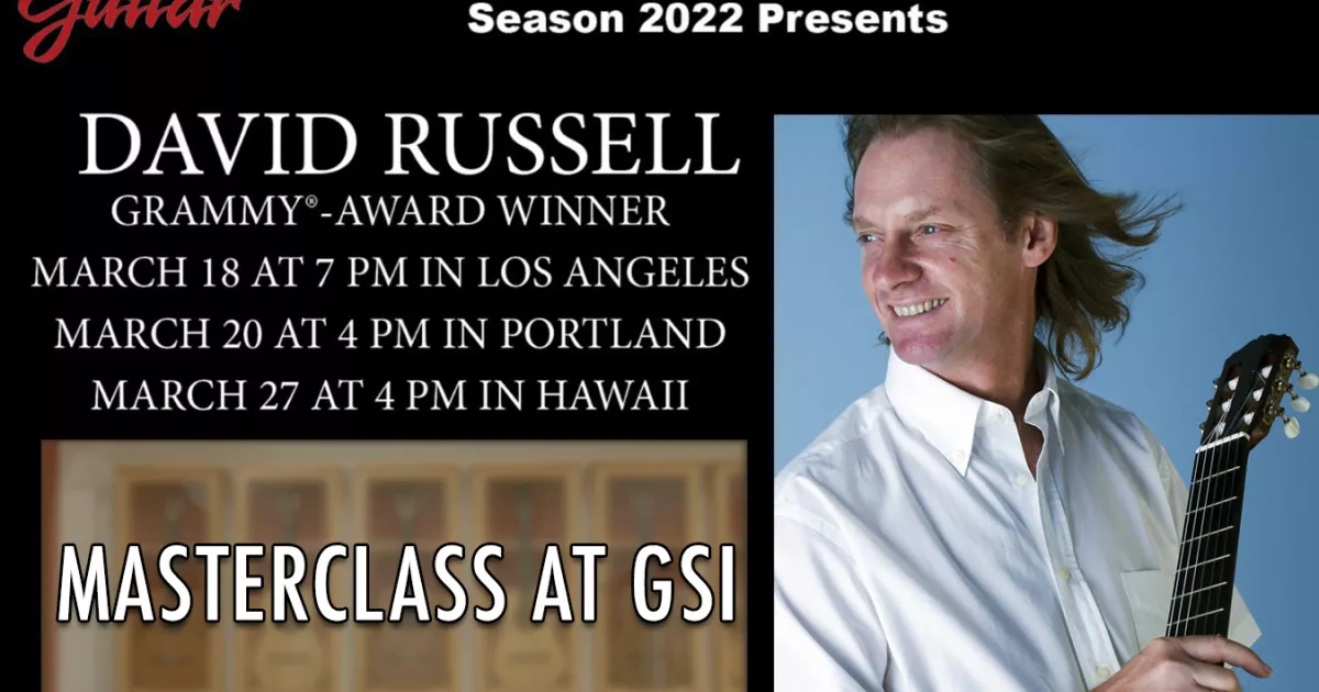 U.S. Classic Guitar Presents David Russell Concert And 