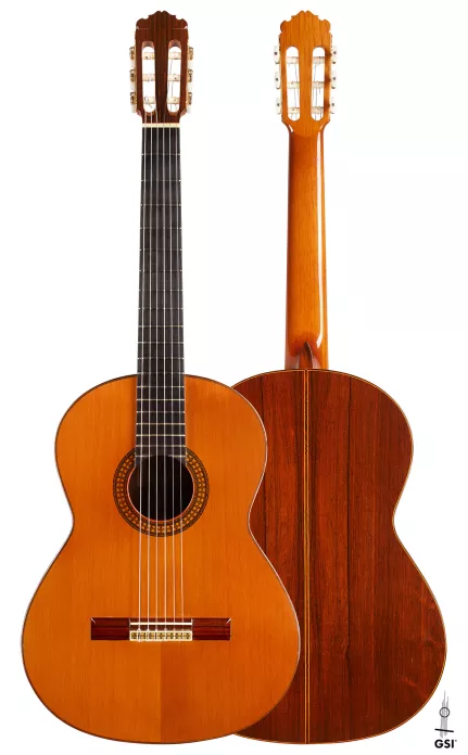 国産高品質「送料無料」Manuel Contreras Classical Guitar-Solid Wood 1980 with nice hard case 本体