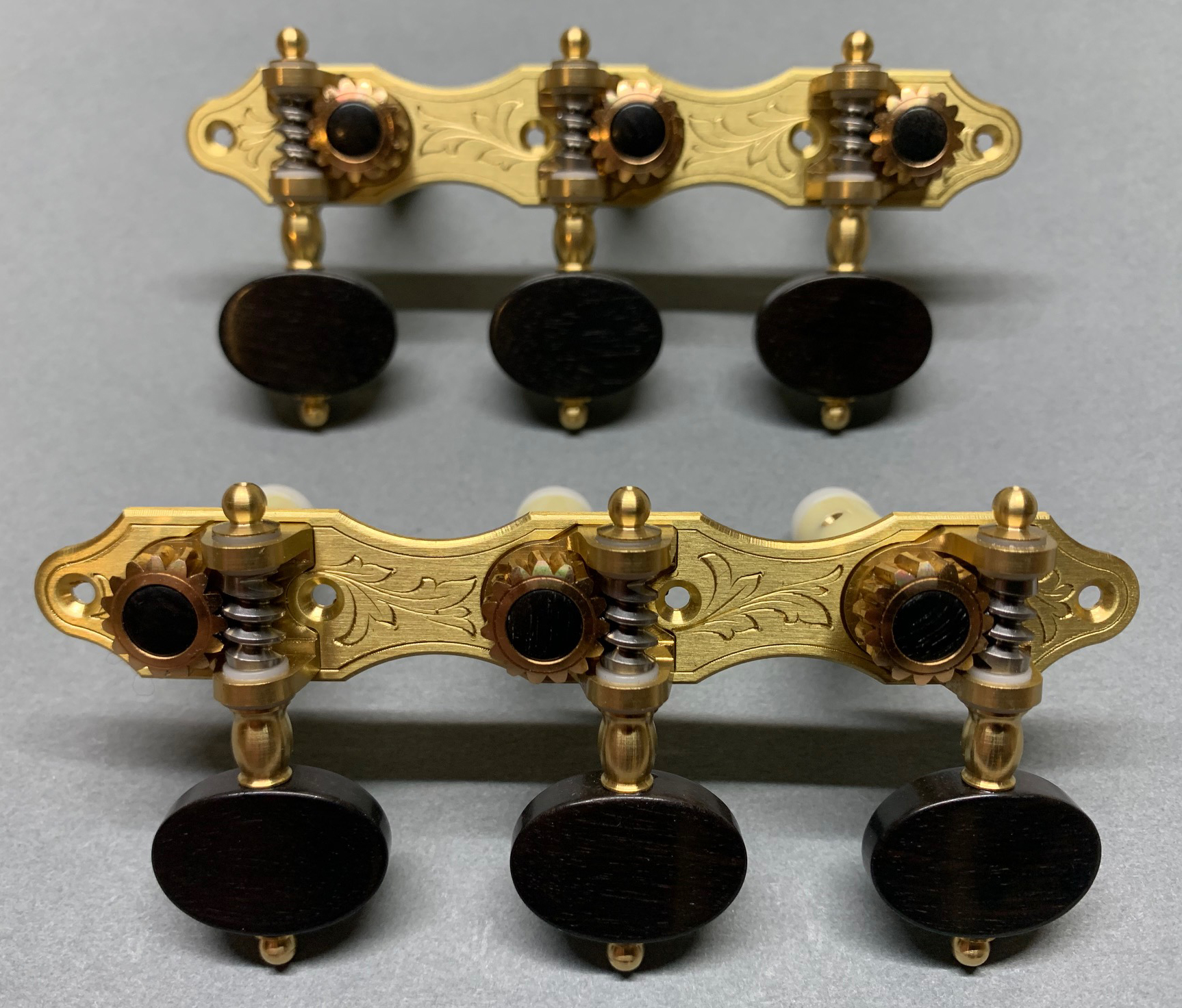 Alessi Tuning Machines - Hauser 7 Brass Plates / Ebony Buttons